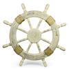 Adeco Ornamental Wall Decoration Wooden Nautical Ship Steering Wheel, 24-Inch, Brown by Adeco D7-IICT-I8VJ