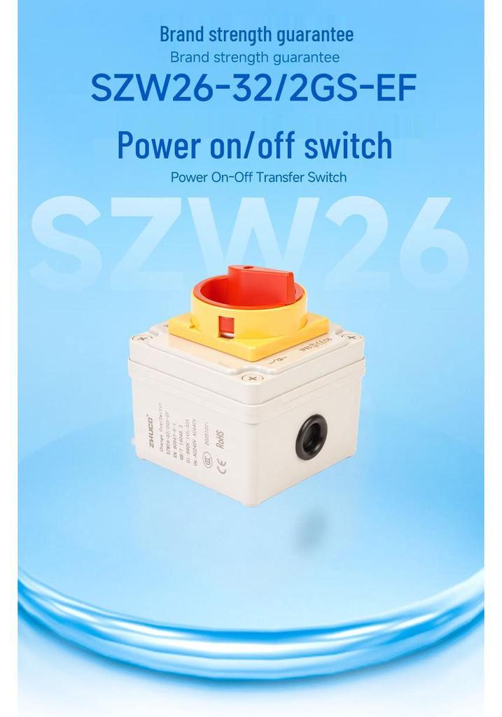 Zhuochao SZW26-32/2GS-EF Waterproof Dustproof Universal Rotary Switch