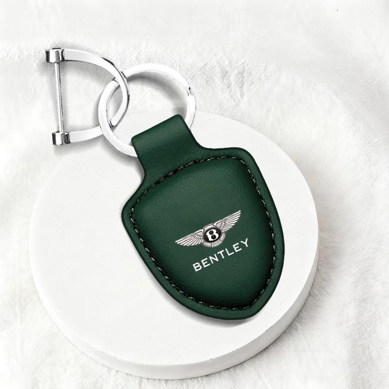 Leather Car Colorful  Keychain Ring Decoration Gifts for New Bentley Flying Spur Continental GT Bentayga Mulsanne Accessories