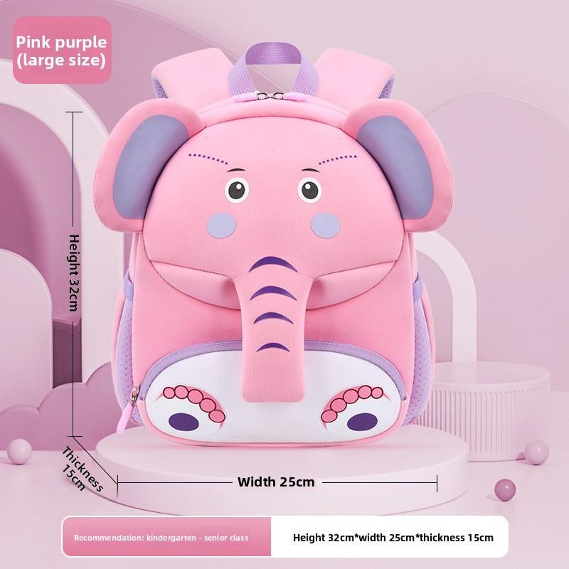 Kids Cartoon School Backpack With Dacron Material For Preschool Children