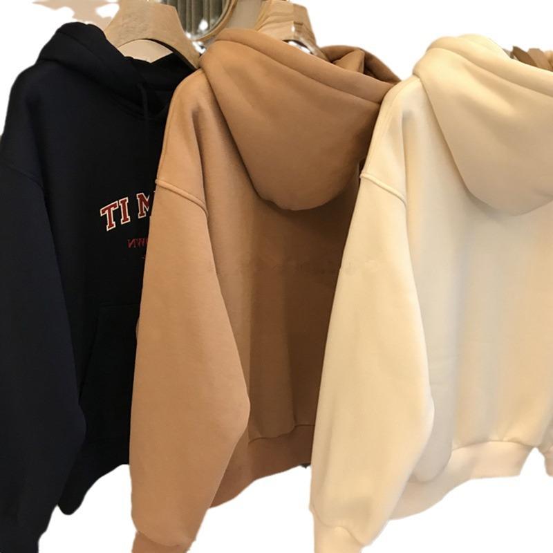 Sudadera con Forro Polar Unisex Streetwear con Capucha, Sudadera con Capucha Retro con Eslogan y Forro Polar, Capucha con Cordón y Bolsillo Canguro para Uso Diario y Capas