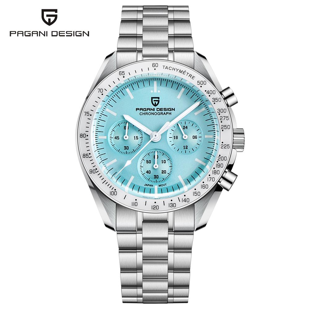 2026 New PAGANI DESIGN 1701 V5 Men's Watches Luxury Quartz Watch Men Sports Speed Chronograph AR Sapphire Glass 100M Waterproof