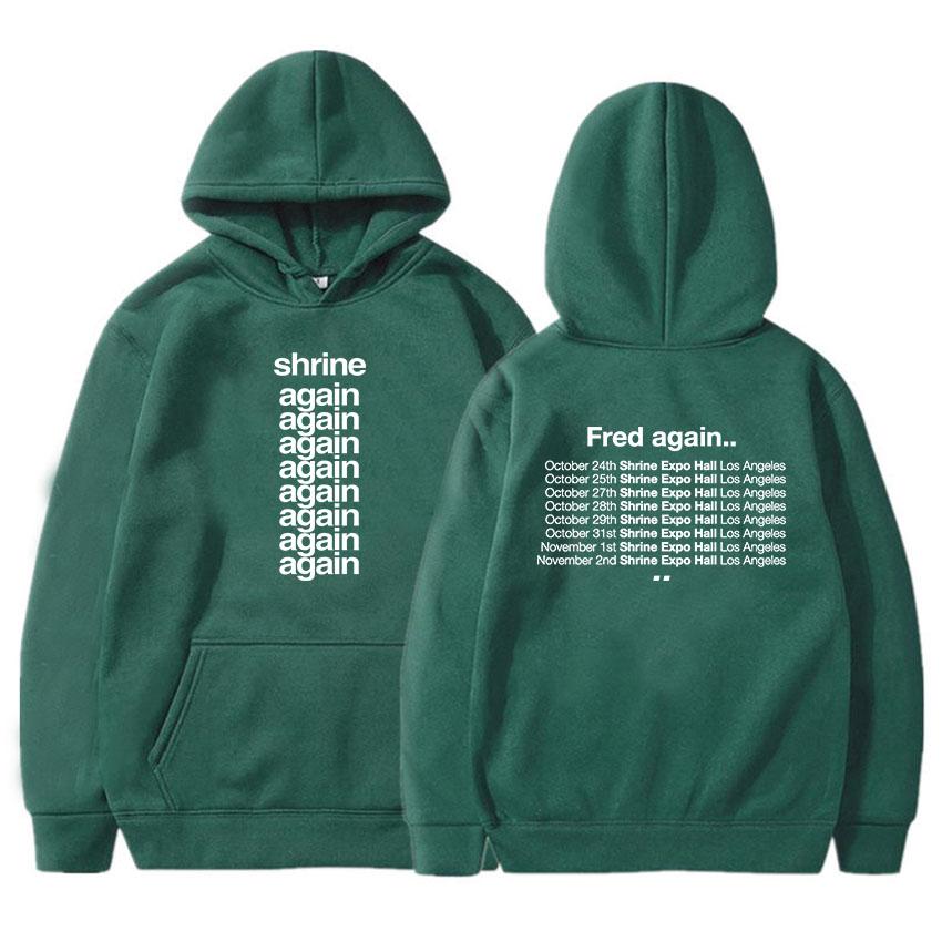 Shrine Fred Again Ti Dager Hettegensere Menn Kvinner Hettegensere Grafiske Klær Tung Mental Mote Stil Genser