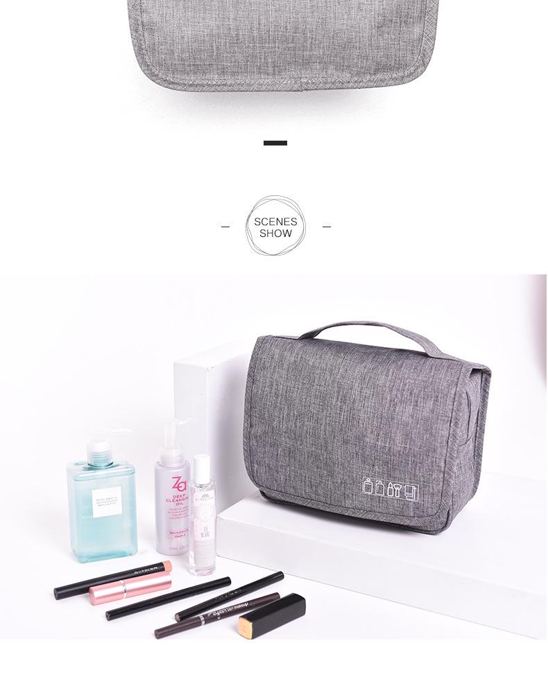 Bei Lian Portable Makeup and Skincare Travel Bag with Hook and Wet/Dry Separation