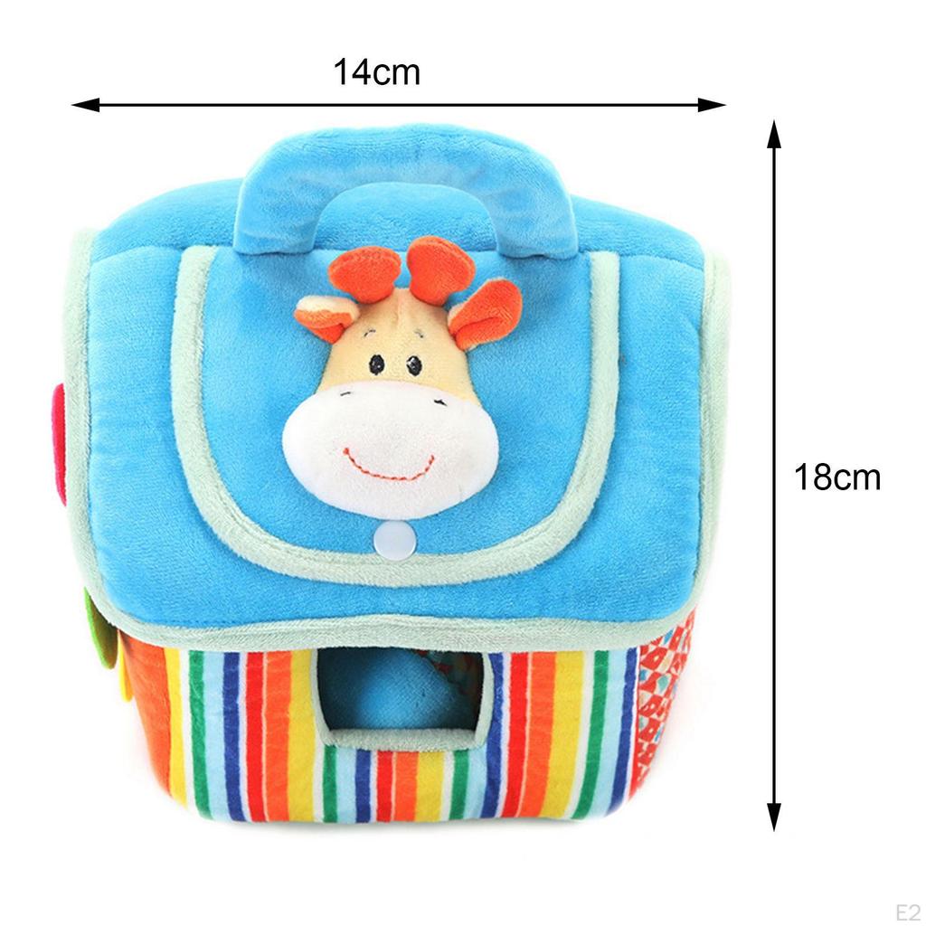 Montessori Soft Cloth block Animal Blocks Interactive Toys Education Sorting Hand Eye Coordination