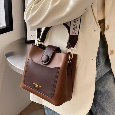 Neue beliebte Tasche trendige Mode tragbare Schulter Damen-Tasche Crossbody vielseitig Retro braune Beuteltasche