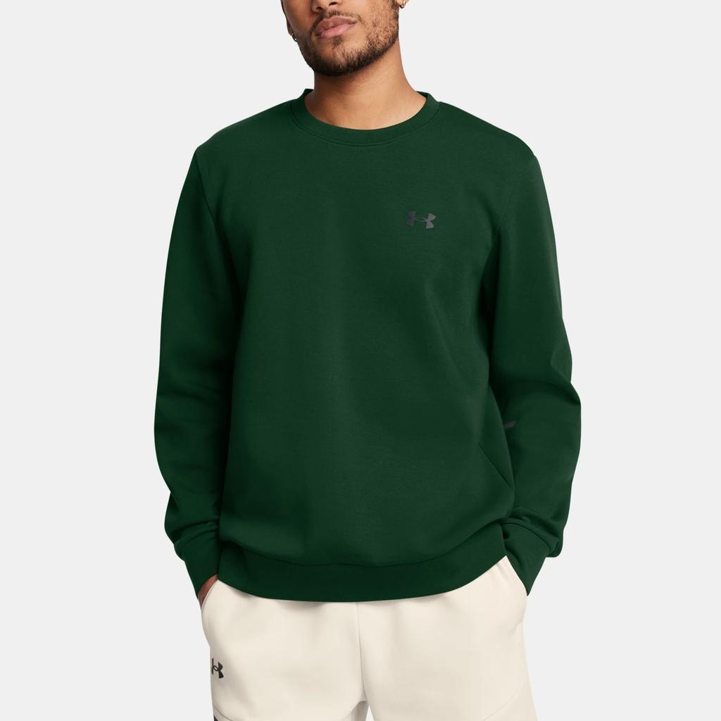 Under Armour Unstoppable Fashion Loose Crew Neck Long Sleeve Sweatshirt Men sweatshirt Forest-Green 1381688-301
