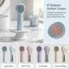 Waterproof Silicone Facial Cleanser Ultrasonic Heated Facial Brush Face Scrubber  Household Use