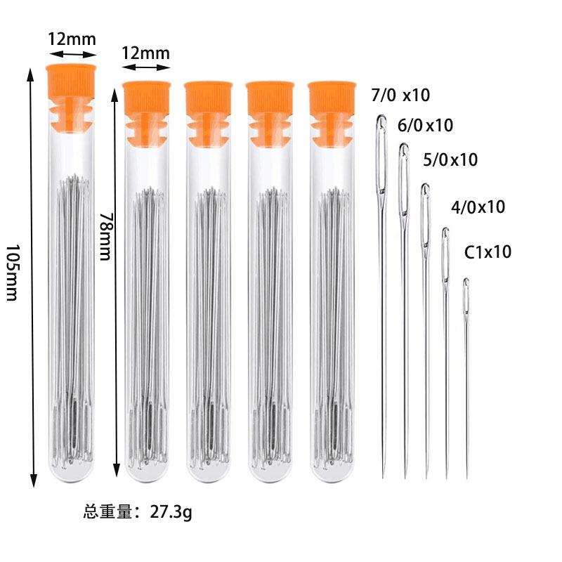 DIY Sewing Package Needles, Blind Set, Side Opening Hole, Fast Breaking, Stainless Steel, Hand Needle Tools, Home Jewelry
