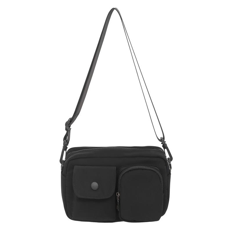 Wind small bag, new small square bag, unisex messenger bag, fashionable and lightweight nylon cloth shoulder bag.