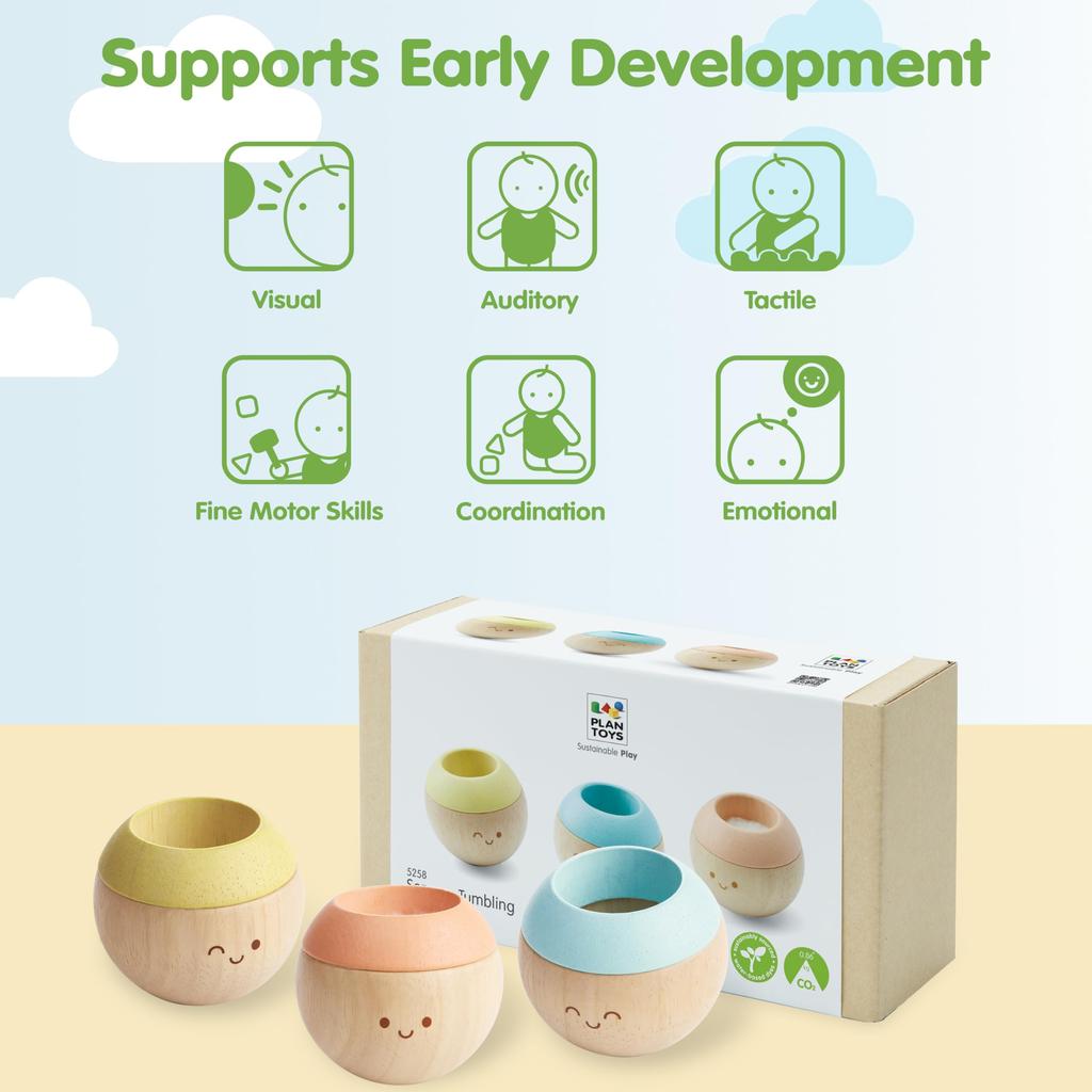 PLANTOYS JAPAN Sensory Tumbling Pastel 5258
