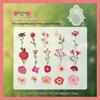 Handmade Transparent Plant & Flower Stickers for Creative DIY and Journaling