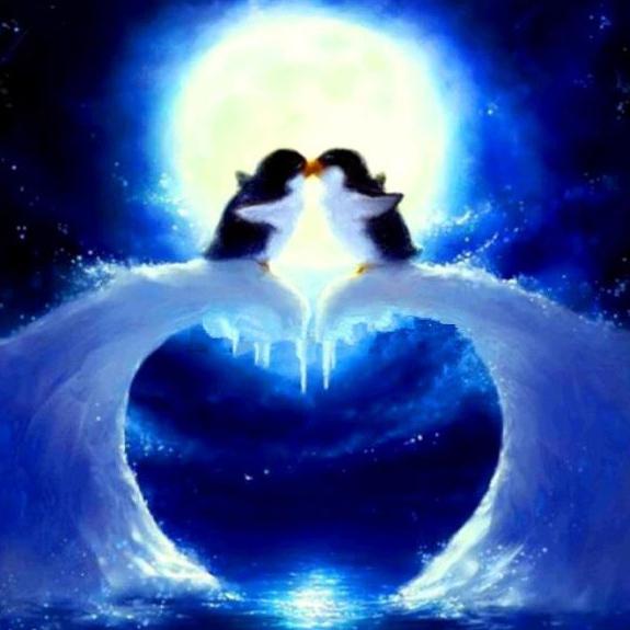 

5D DIY Алмазная картина Полный квадратный пингвин Набор вышивка крестом Алмазная вышивка Мультфильм Мозаика Картина из стразов Декор Подарок Full Round 20x20CM