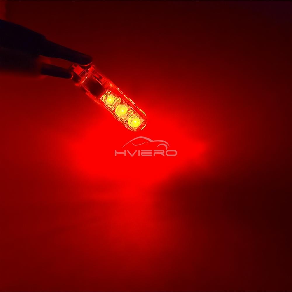2X T10 W5W 5050 6SMD RGB LED Bulb Car Atmosphere Clearance Lamp for Door Reading Dome Interior Lighting with Remote Control 12V Dome Lights 6