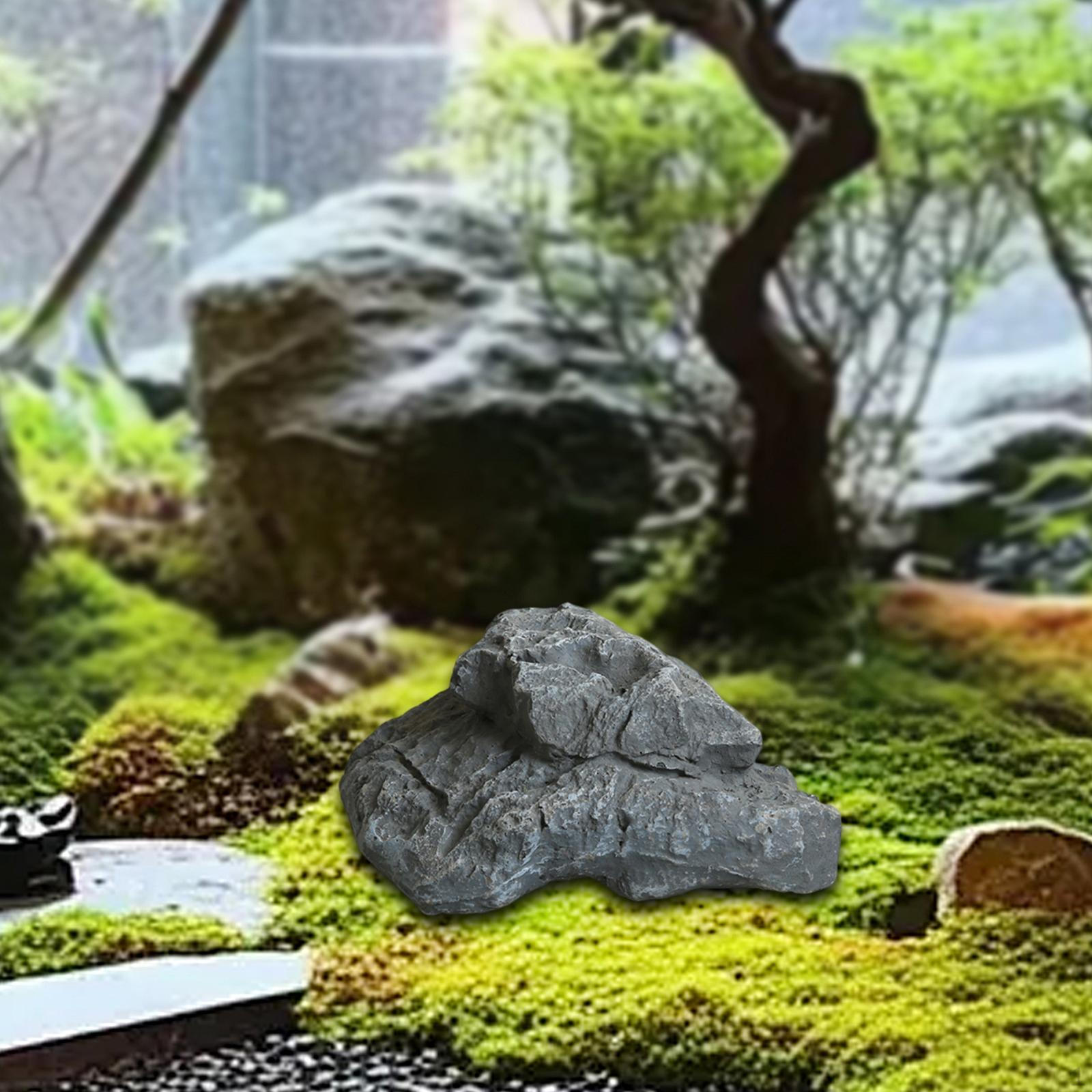 

Искусственное Имитация Пейзажа Орнамент Неправильной Формы Многофункциональный Аксессуар Реалистичное Украшение для Сада gray 28x17x13cm