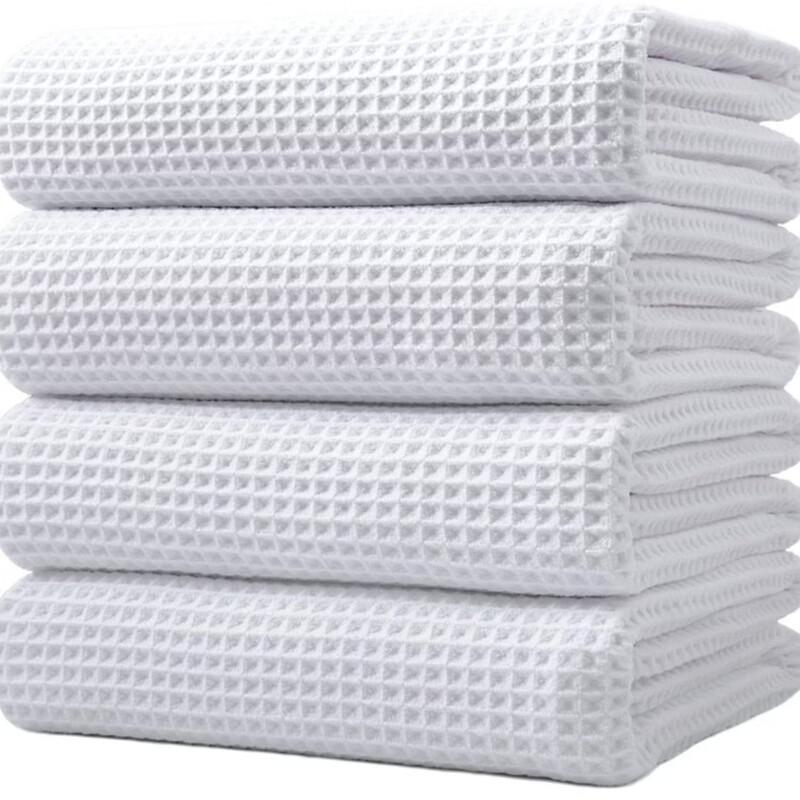 Hondon Waffle Weave Microfiber Bath Towel Set