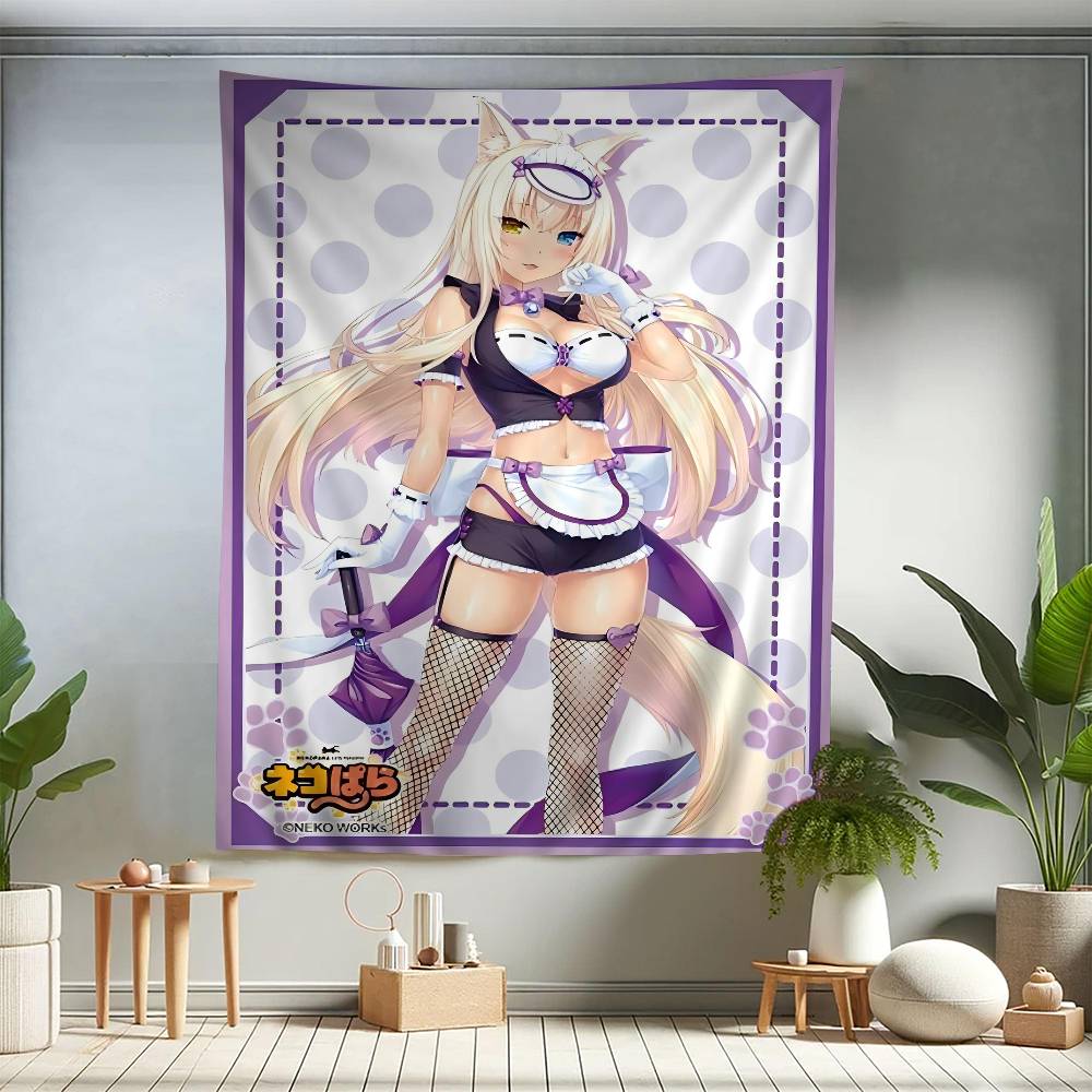 Anime NEKOPARA Hanging Bohemian Tapestry Bohemian Wall Tapestries Mandala Kawaii Room Decor