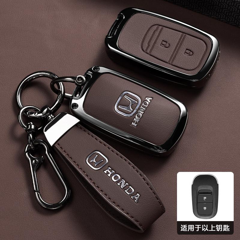 Styling Zinc Alloy Car Smart Key Case Cover Holder Shell For Honda 2022 2023 2024 Accord Civic HR-V CR-V Pilot Sport SI EX EX-L