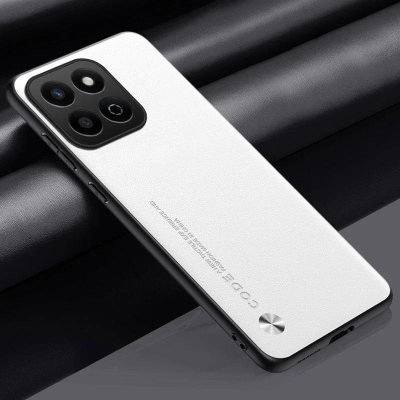 

Чехол для телефона из углеродного волокна и ПУ кожи для Honor 200 Smart, матовый, из мягкого силикона, противоударный бампер, задняя крышка-накладка для Honor X7C 200 Pro Honor 200 Pro