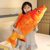 120cm Giocattoli di Peluche Pesce Rosso Simulazione 3D Animali Morbidi Ripieni Cuscino di Peluche Carpa Cuscino Creativo per Divano Cuscino Regalo