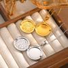 Free Photo Custom Necklace Stainless Steel Flower Openable Photo Frame Round Pendants Necklaces for Women New Fashion Jewelry