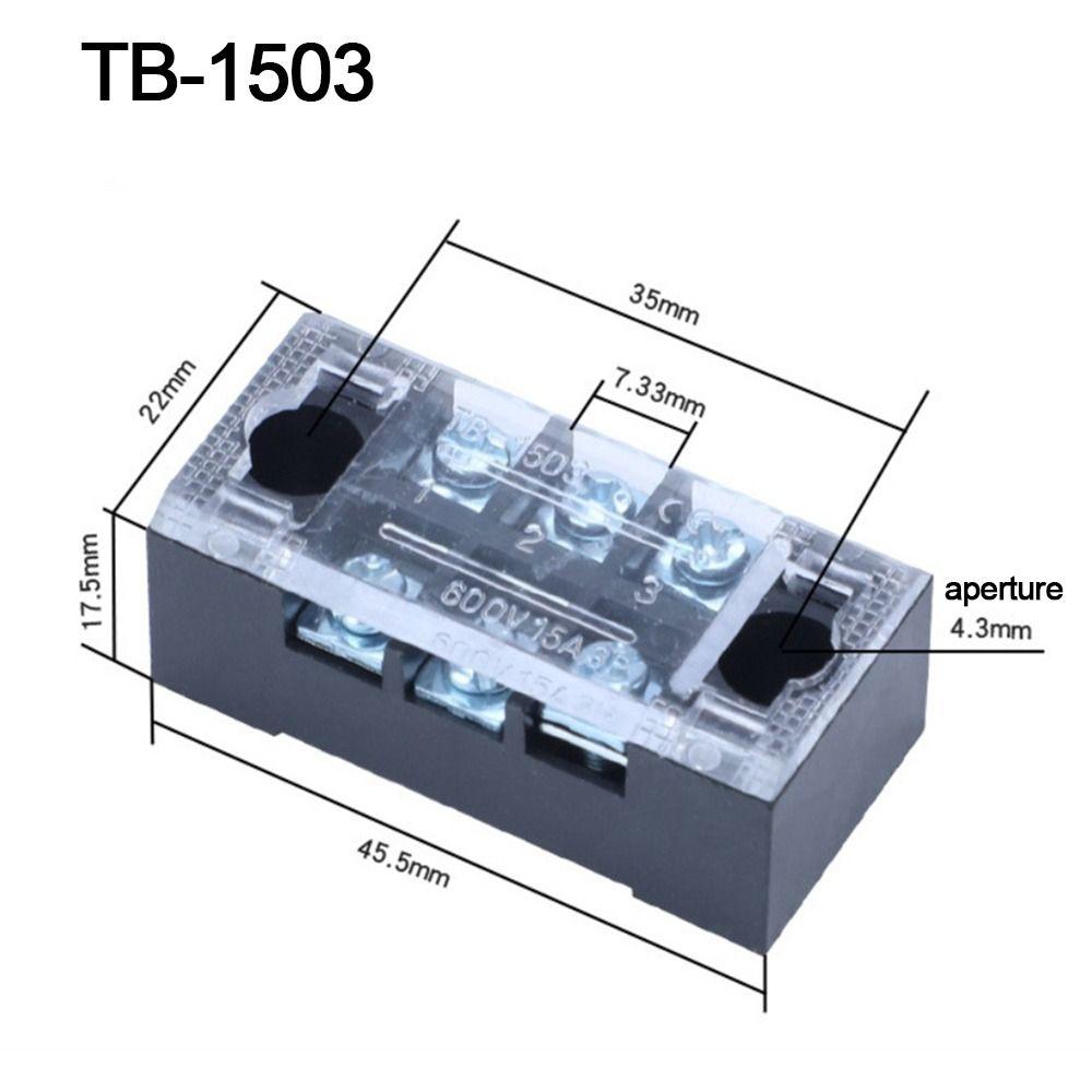 With Screws Strip Block Terminal Dual Row Cable Connector Electric Connector Strip  Electrical
