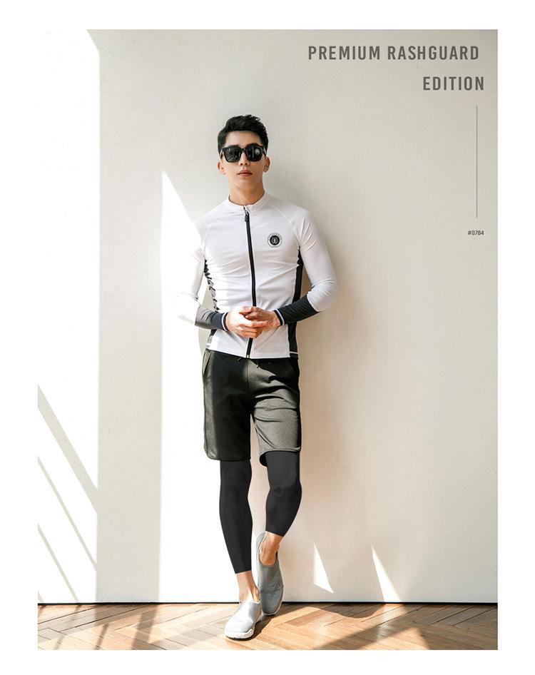 Couple's Wetsuit: Women's Long Sleeve & Pants, Men's Quick Dry Sun Protection Surfing and Snorkeling Suit