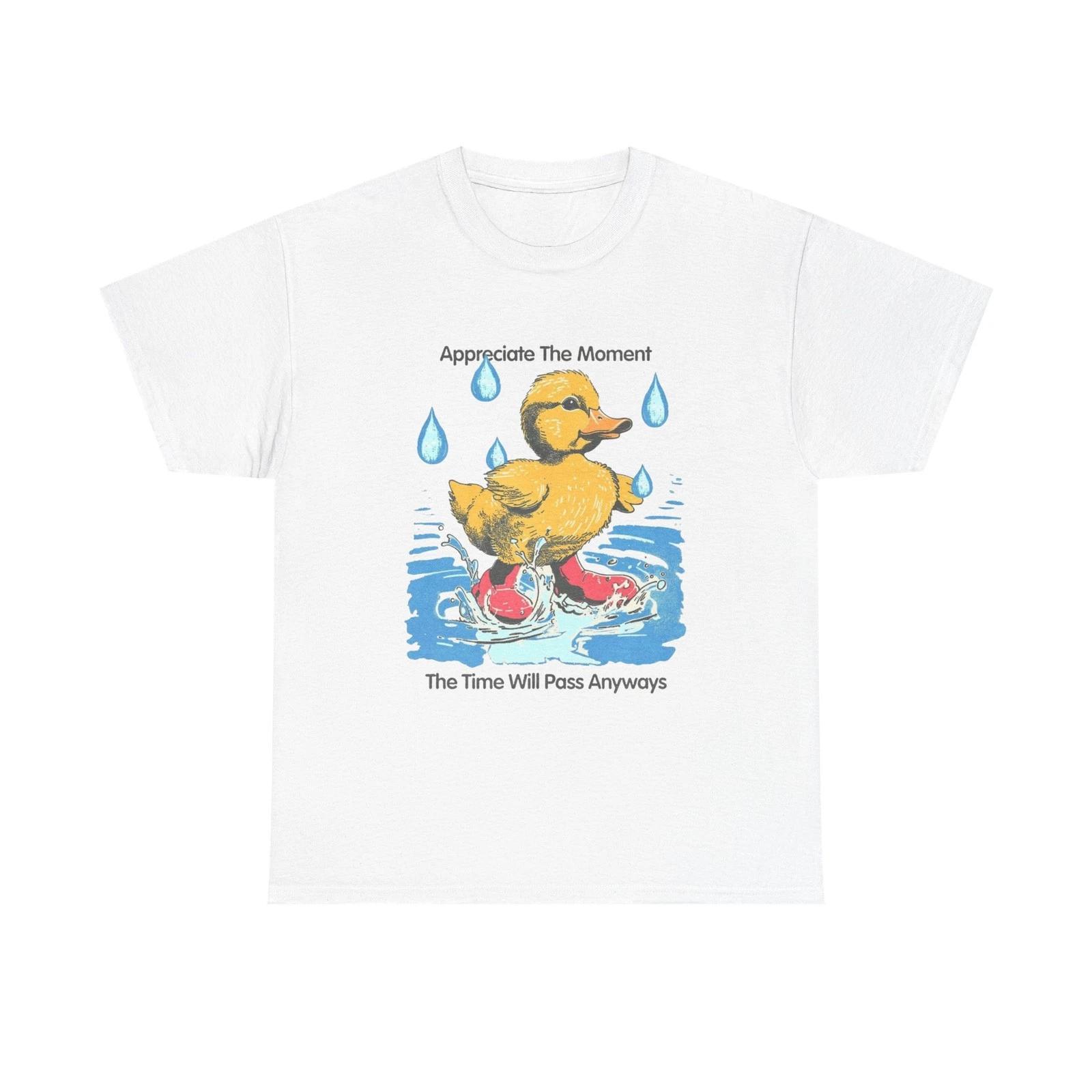Appreciate The Moment Graphic T Shirt Unisex Heavy Cotton Tee Gift Vintage L