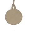 Aisiting Christmas decorations-Set Of 50 Round Blank Wooden Christmas Baubles To Hang With Strings For Holiday Decorations And Crafts