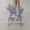 4pcs Maple Leaf Frame Metal Cutting Dies Scrapbooking Silver Leaves Embossing Die Cut Stencil DIY Photo Album Card Making