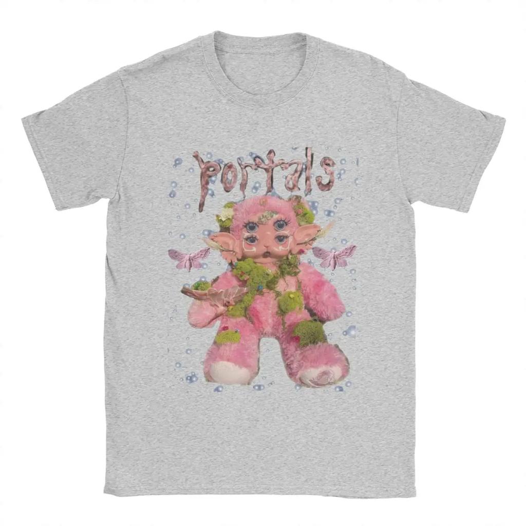 Men's T-Shirts Melanie Martinez Portals Vintage Cotton Tees Short Sleeve T Shirt Crewneck Tops Graphic