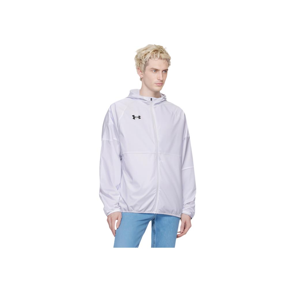 Under Armour Casual Sports Solid Color Breathable Hooded Knitted Jacket Men Jackets White 22500404-100