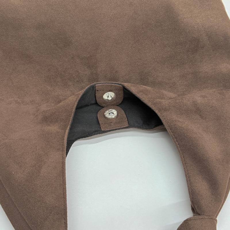 Soft Suede Hobo Bag with Knotted Handle Large Capacity Fashion Shoulder Bag