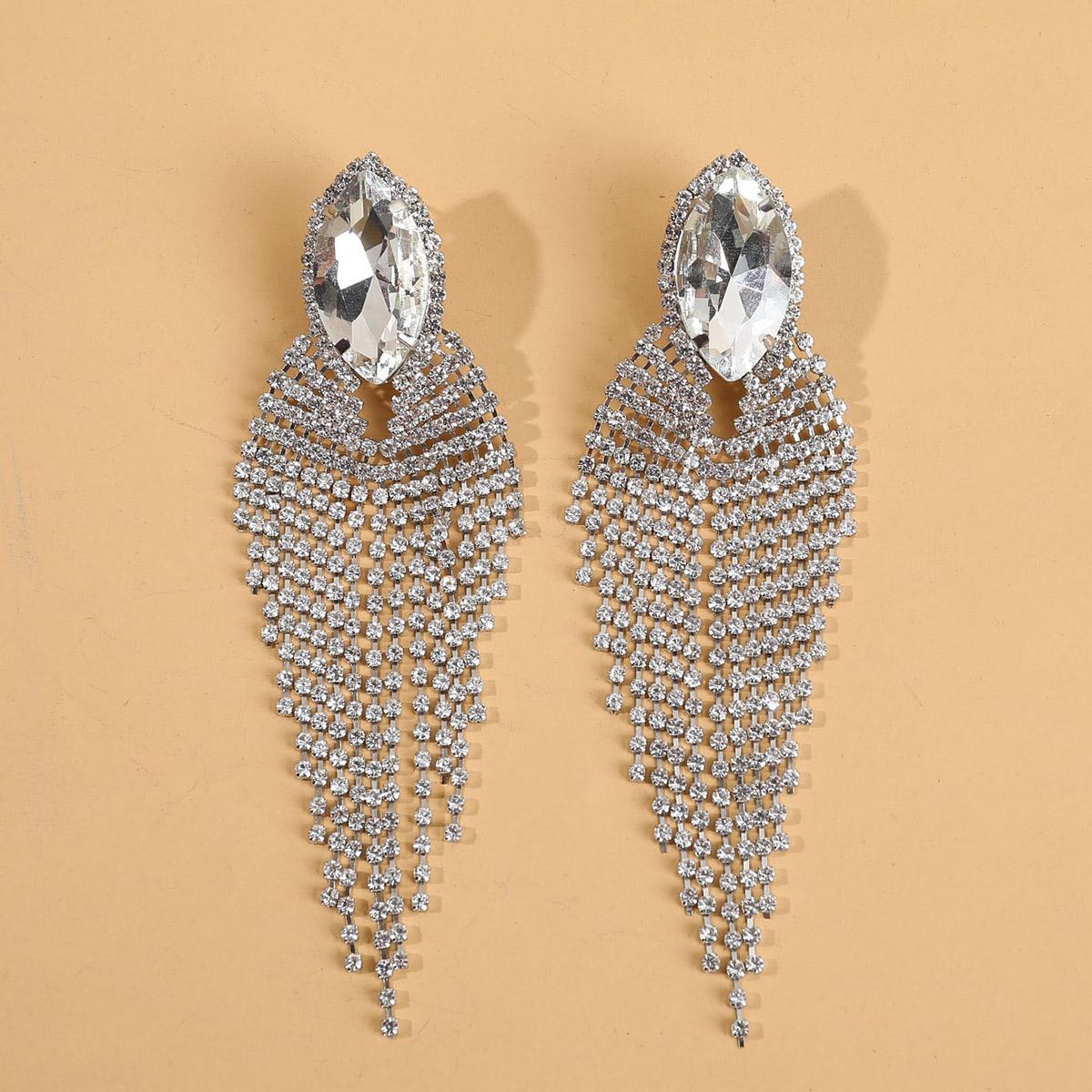 

2 шт. роскошные и модные женские серьги-кисточки со стразами, роскошный циркон, романтические подарки для свиданий