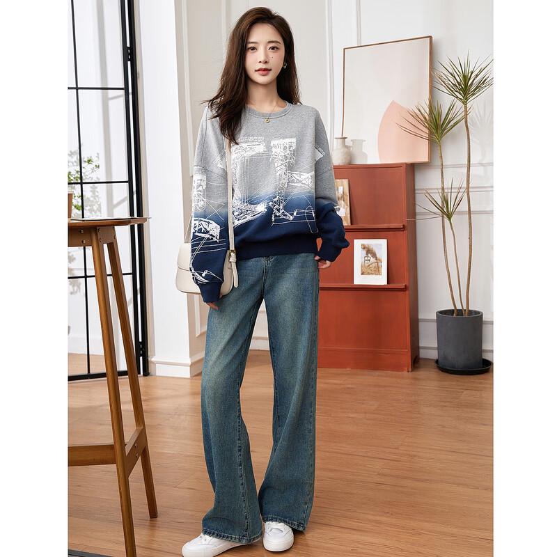 

Demana Women s Gradient Cotton Sweatshirt M