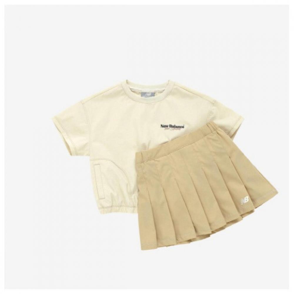 

New Balance M Kids Training Set Pqbc Nk9ye2501g 35 Block Core femal Beige series/120
