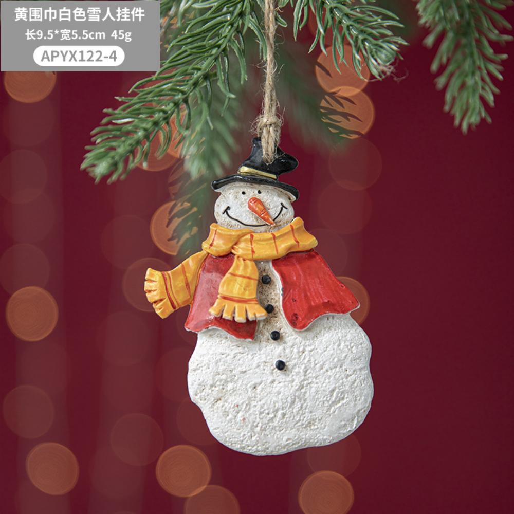 Christmas Resin Tree Decorations Santa Snowman Angel Pendant Ornament DIY Kids Toys Noel Navidad Kerst 2025