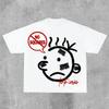 T-shirt Grafica Uomo Donna Top Vintage Hip Hop Streetwear T-shirt Oversize Manica Corta Abbigliamento Casual Moda Estiva Maglietta Trendy
