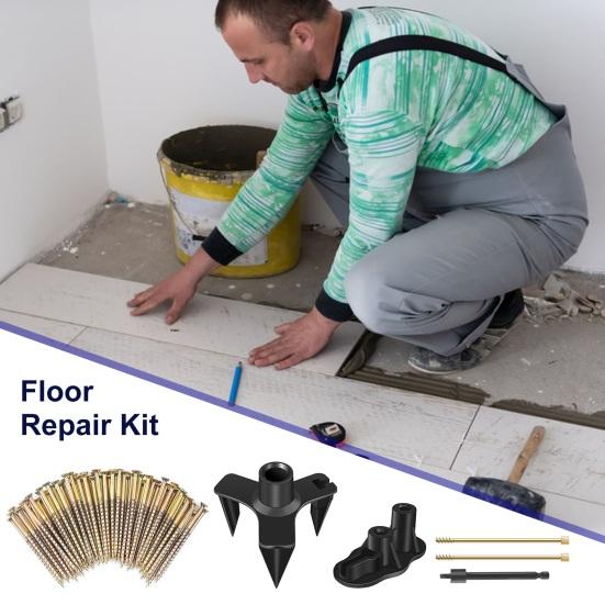 Quietschendes Boden-Reparaturset mit 50/125 Schrauben Kork Geräuschreduzierung Quietsch-Beseitigung DIY-Werkzeuge Linoleum-Stopper
