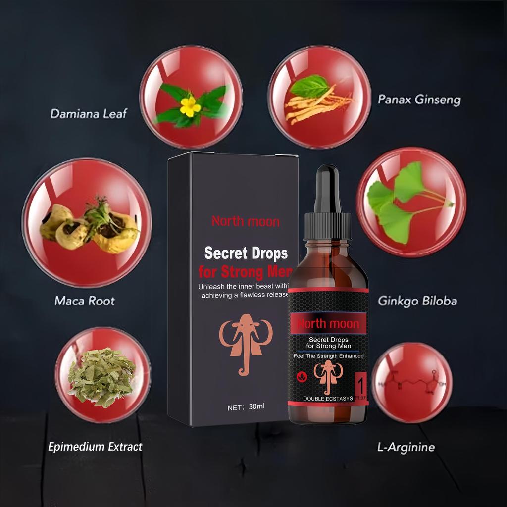 2PCS - 30ml Men's Intimate Care Drops Pleasure Enhancing Revitalizing Boosts Energy for Couples Men's Increase Drops.