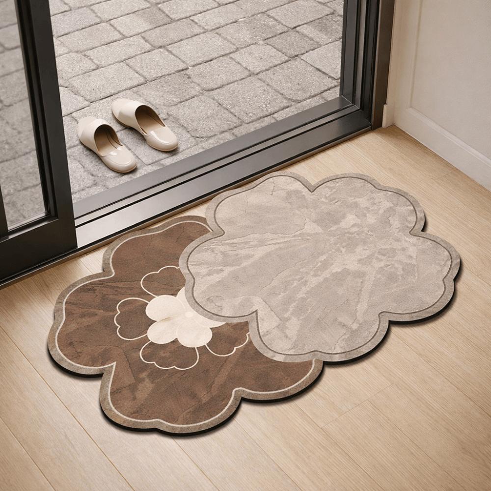 Foot Mat Non-Slip Diatomite Bathroom Mat Quick Dry Soft Absorbent Floor Mat Water-absorbing Wear-resistant Kitchen Rug Bathroom