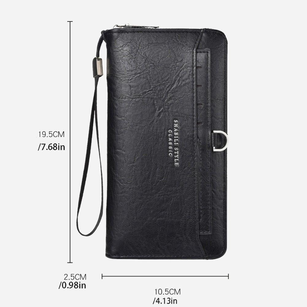 Multi Slot Long Wallet Purse Business Clutch Bag Elegant Mobile Phone Bag Business