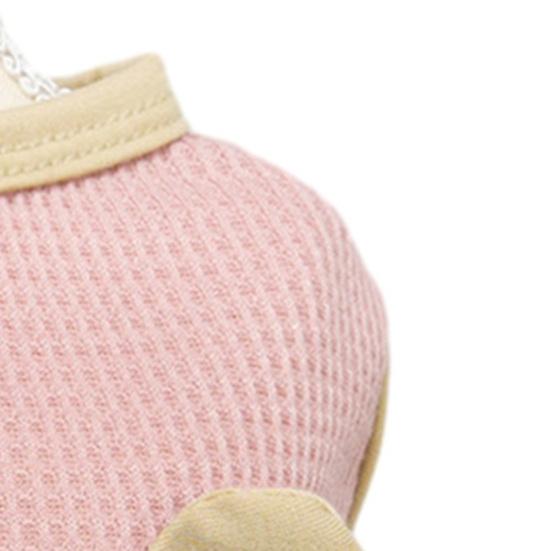 Haustierweste mit Zugring D-Ring Weiches Waffelgewebe Hautfreundliches Material Niedliches Design Kontrastfarbe Hundegeschirr Weste für Kleine Hunde Teddy Bichon