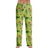 Pajama Pants Sleepwear Casual Drawstring Elastic Waist Pants Comfy Straight Yoga Loose Trousers