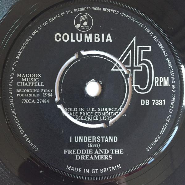 

7inch Record FREDDIE THE DREAMERS I Understand DB7381 Columbia 1964 UK Pop Used