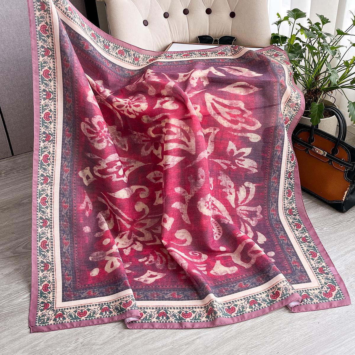 

Women Luxury Silk Skinny Scarf Bag Handle Ribbon Ladies Bohemia Print Headband Big Hair Scarves Band Female Handkerchief