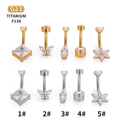 Bijuterie Chic Inel Buric din Titan G23 cu Zirconiu - Stil European & American