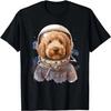 Goldendoodle Astronaut In The Space Cool Graphic Doodle Dog T-Shirt