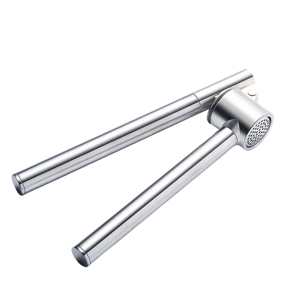 Stainless Steel Garlic Press Manual Garlic Crusher Handheld Garlic Mincer Kitchen Tool with Ergonomic Handle and Easy Clean Design
