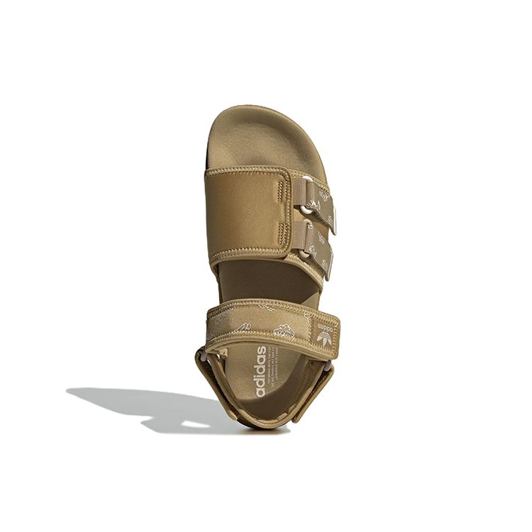 Adidas Originals Adilette Sandal 4.0 Fabric Comfortable Lightweight Beach Sandals Unisex Sandals Khaki HP9114